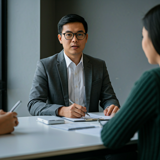 Tax Consultant advising clients